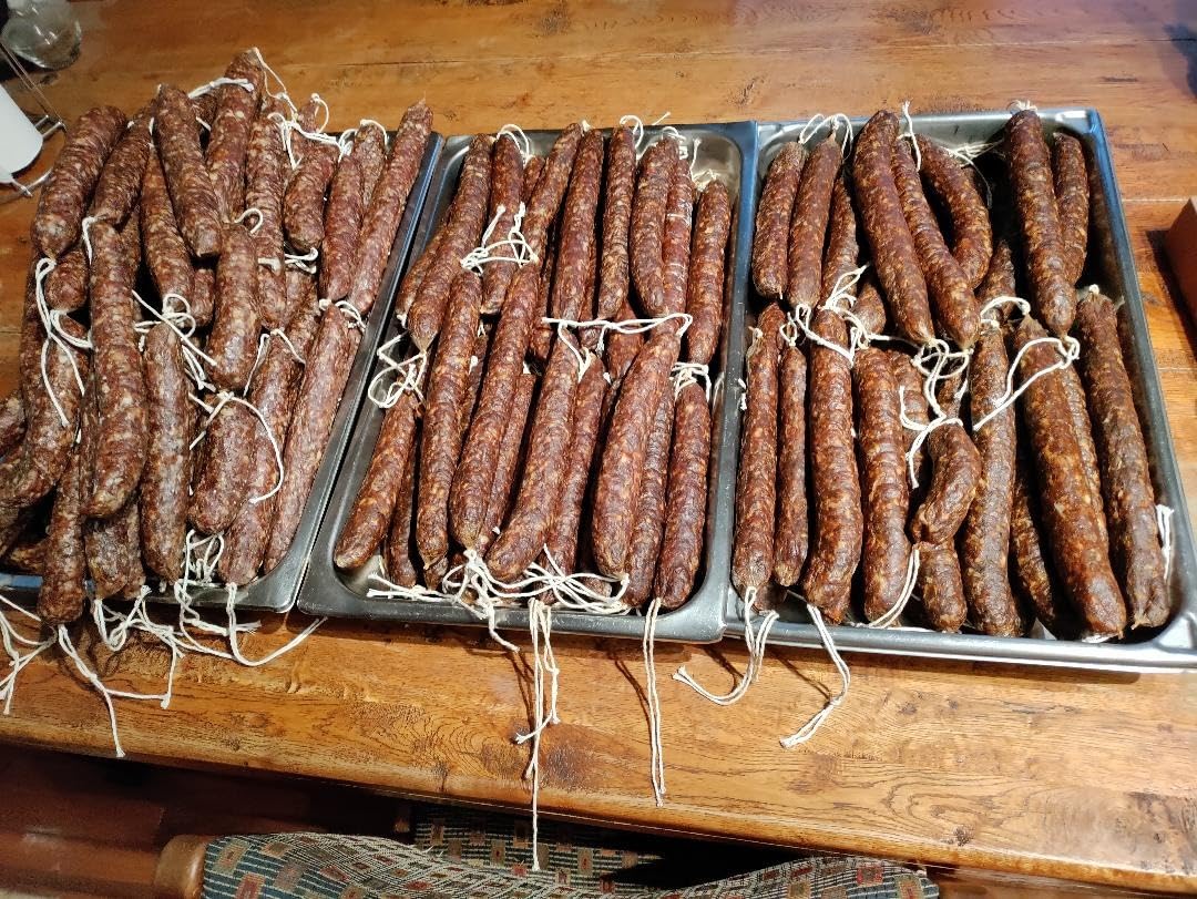 Hakka 15 Lb/7 L Sausage Stuffer 2 Speed Stainless Steel Vertical Sausage Maker customer photo 1