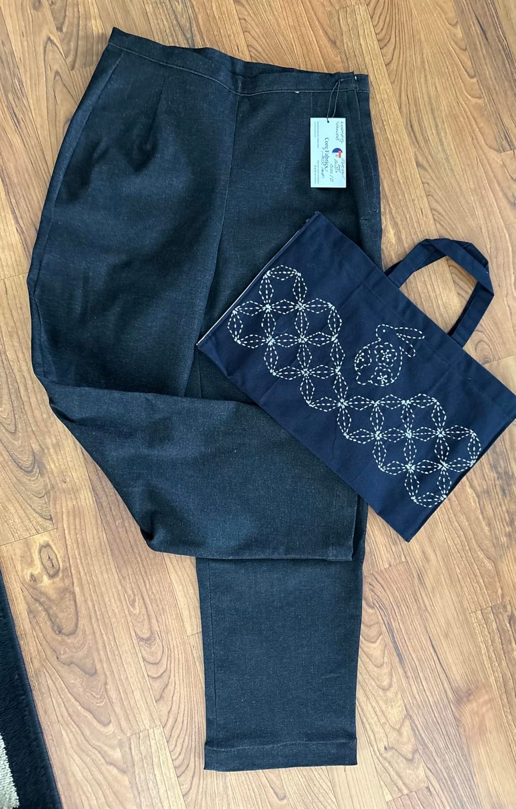 Olympus Thread SK310 Sashiko Kit, Mini Tote Bag, Rabbit and Hanabishi customer photo 1