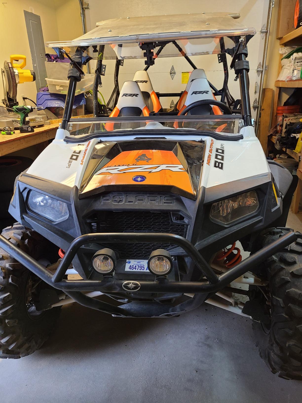 SuperATV 3-in-1 Flip Windshield for 2009-2021 Polaris RZR | 2012+ Polaris RZR 570, 2008-2014 Polaris RZR 800, 2010-2014 Polaris RZR 4 800, 2011-2014 Polaris RZR XP 900 customer photo 1