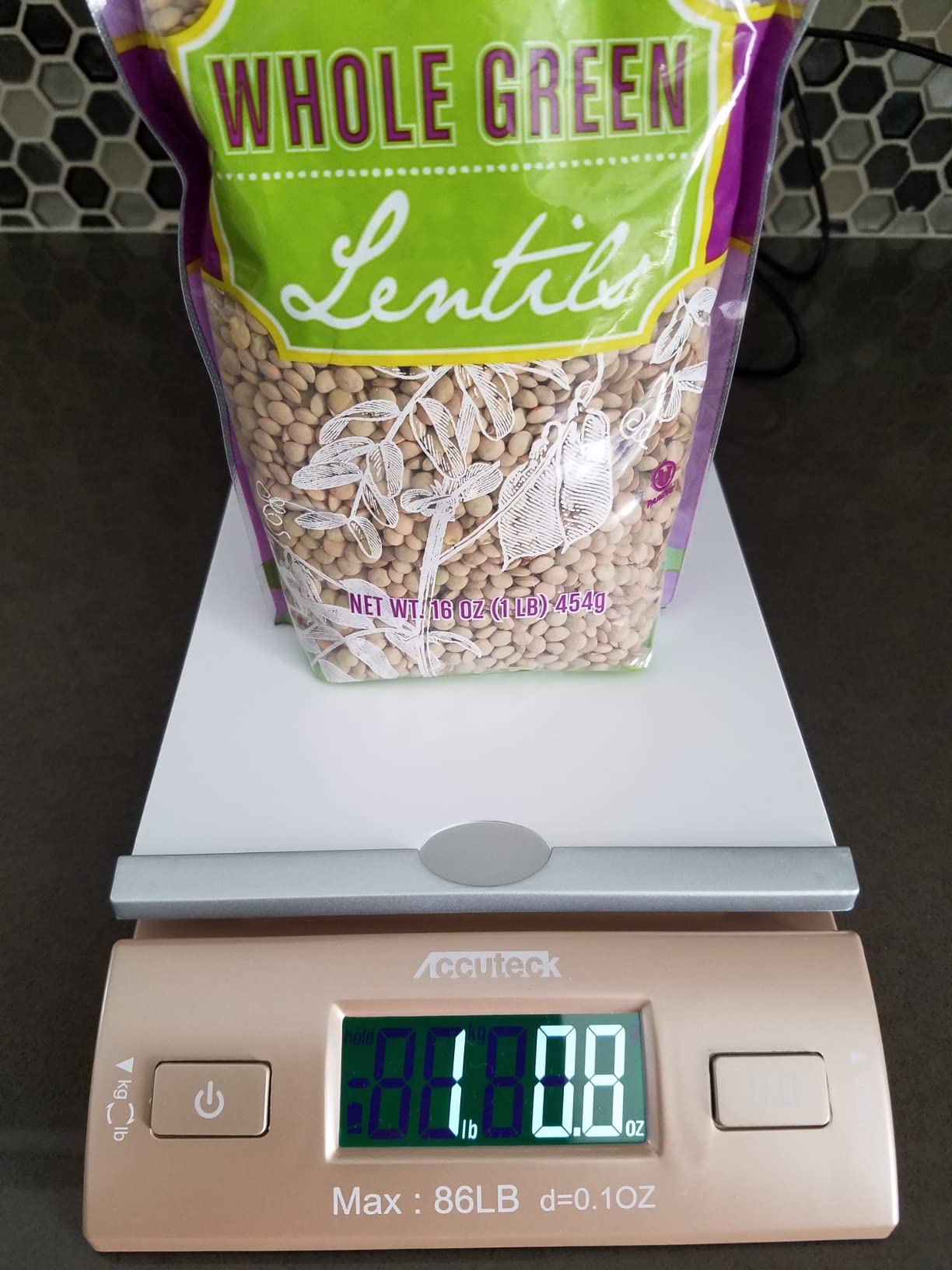 Accuteck Gold 86Lbs Digital Shipping Postal Scale with Batteries and AC Adapter customer photo 2
