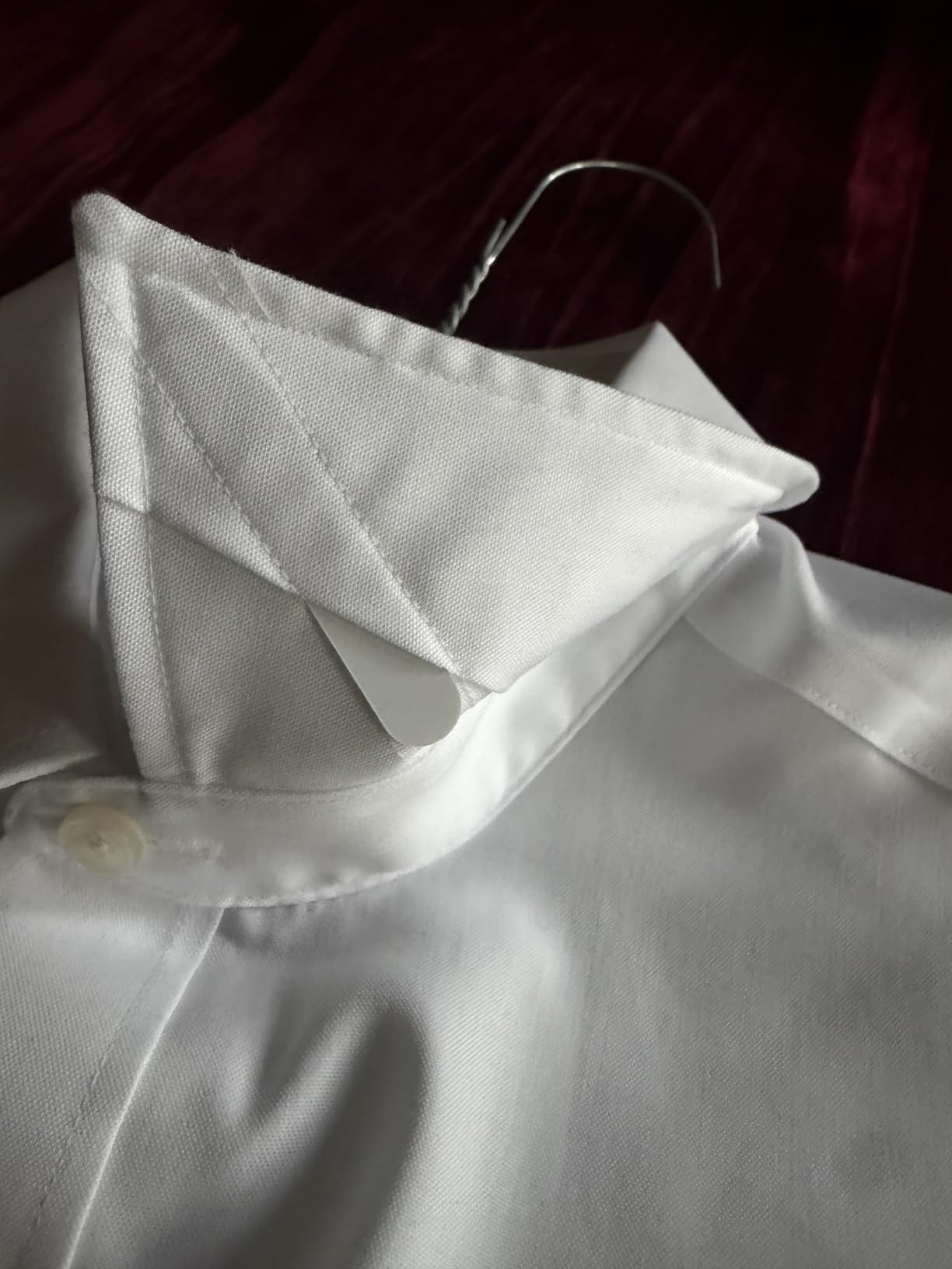 Tommy Hilfiger Men's Regular Fit Non Iron Solid Dress Shirt - Amazon Exclusive customer photo 2