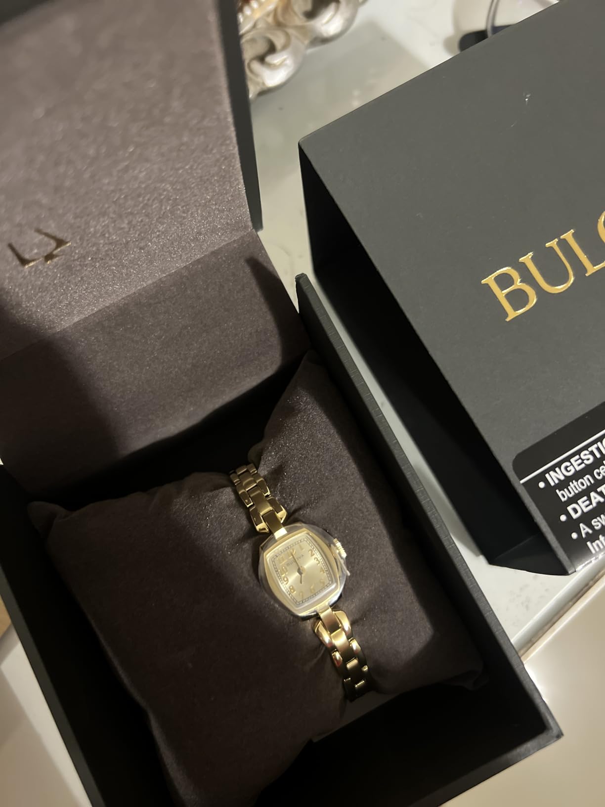 Ladies' Classic Dress Mini 2-Hand Quartz Watch, Stainless Steel, Arabic Markers customer photo 2