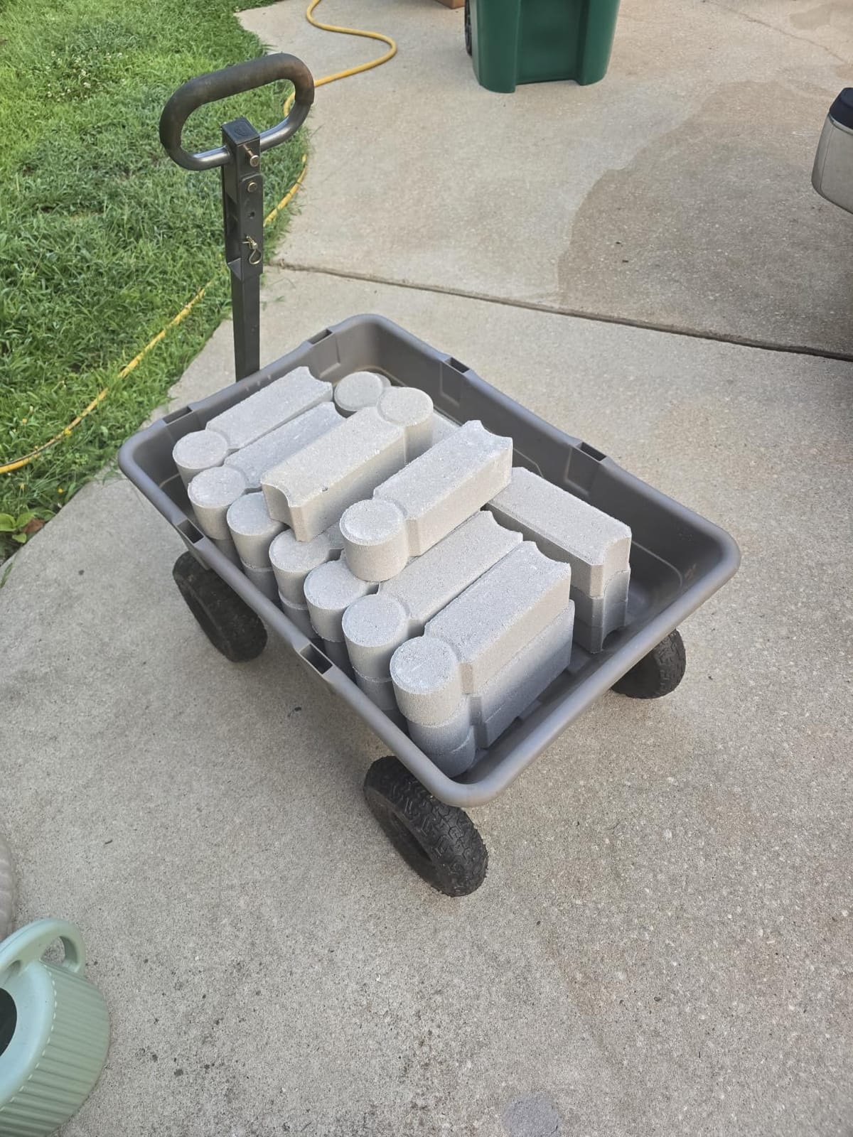 Gorilla Carts Poly Dump Cart, 800 lb. Capacity, 5 Cu Ft, Gray | 800-lb Capacity Poly Dump Cart customer photo 1
