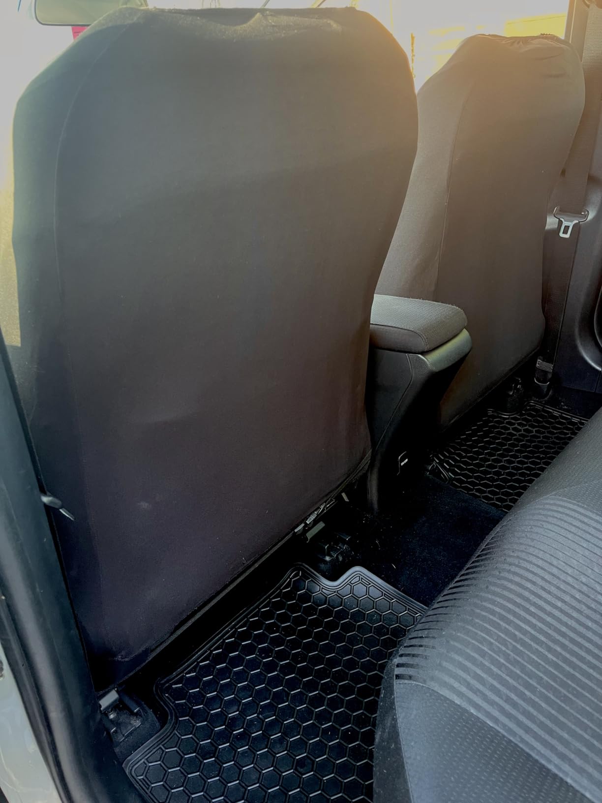 CAR PASS Waterproof Car Seat Covers Front Seats Only with 5mm Composite EVA, Neoprene Car Seat Cover with Separate Headrest Cover, Quick Setup Universal Fit for Car SUV Trucks, Airbag Compatible (Gray) customer photo 2