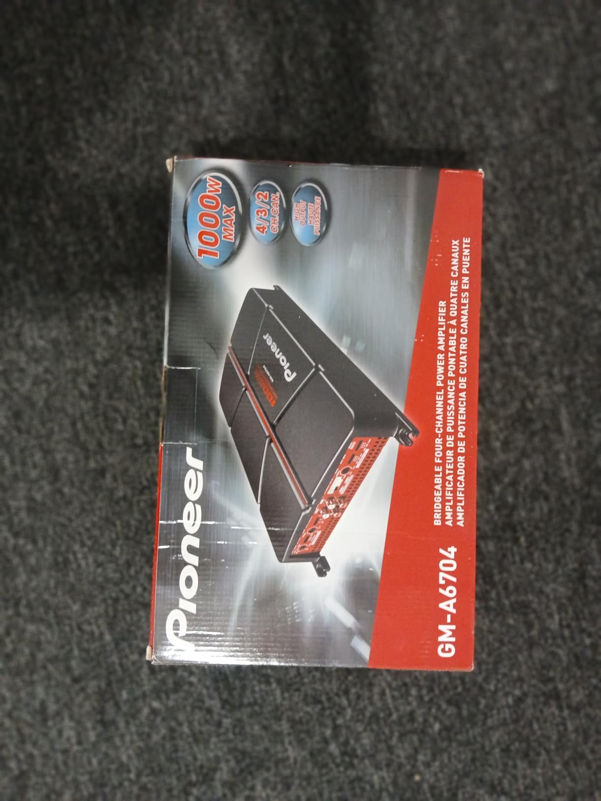 Pioneer GM-A6704 1000W Max Class AB Bridgeable 4-Channel Car Amplifier with High/Low-Pass Filters customer photo 2