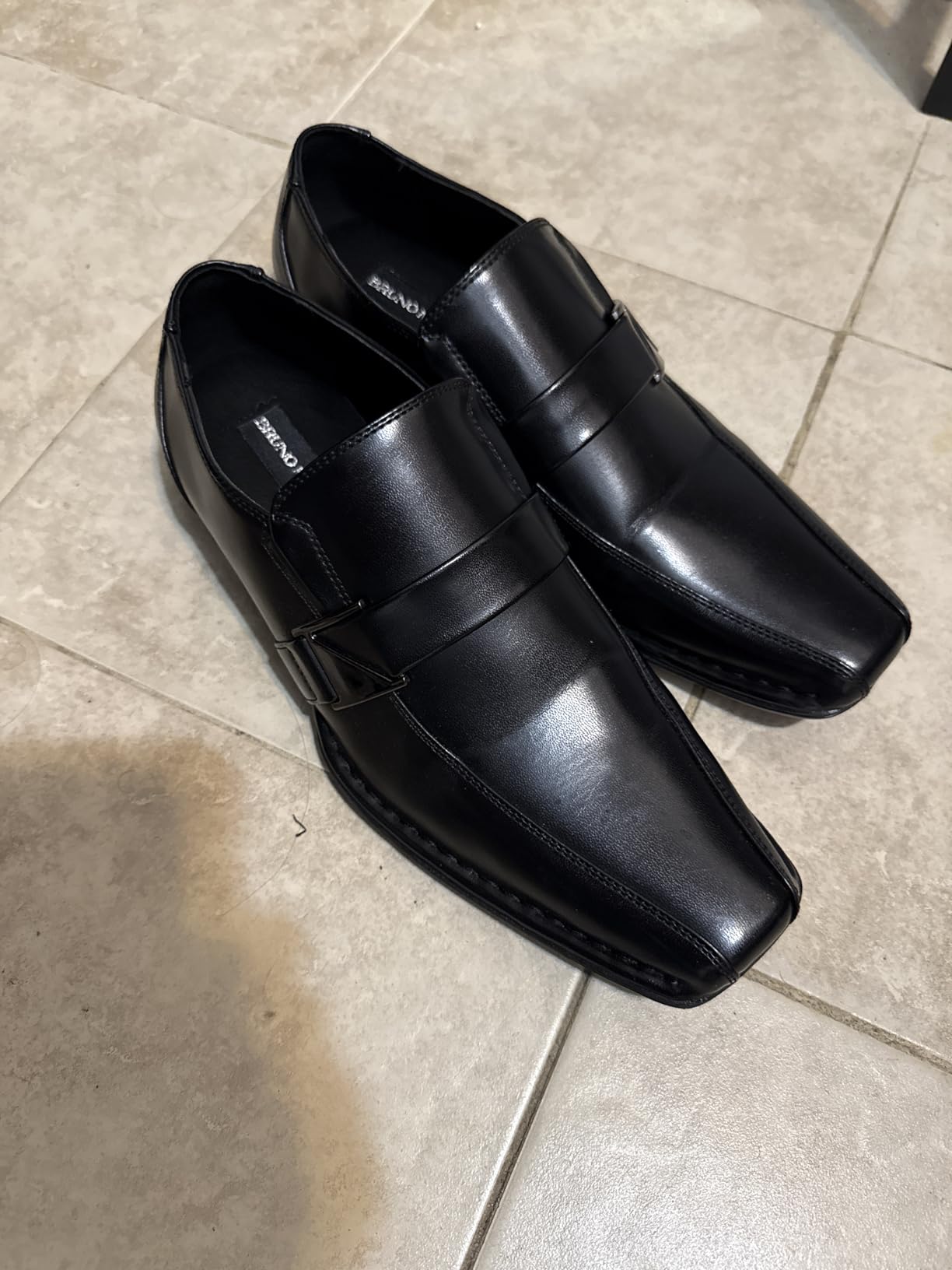 Bruno Marc Men's Classic Slip-on Dress Loafers Shoes | Classic Square Toe Formal Business Office Wedding Party Church Prom Graduation customer photo 2