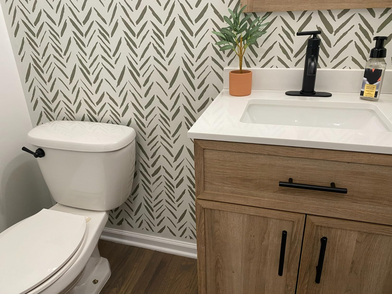 Moen Gibson One-Handle Single Hole Modern Bathroom Sink Faucet with Optional Deckplate, Chrome, 6145 customer photo 2