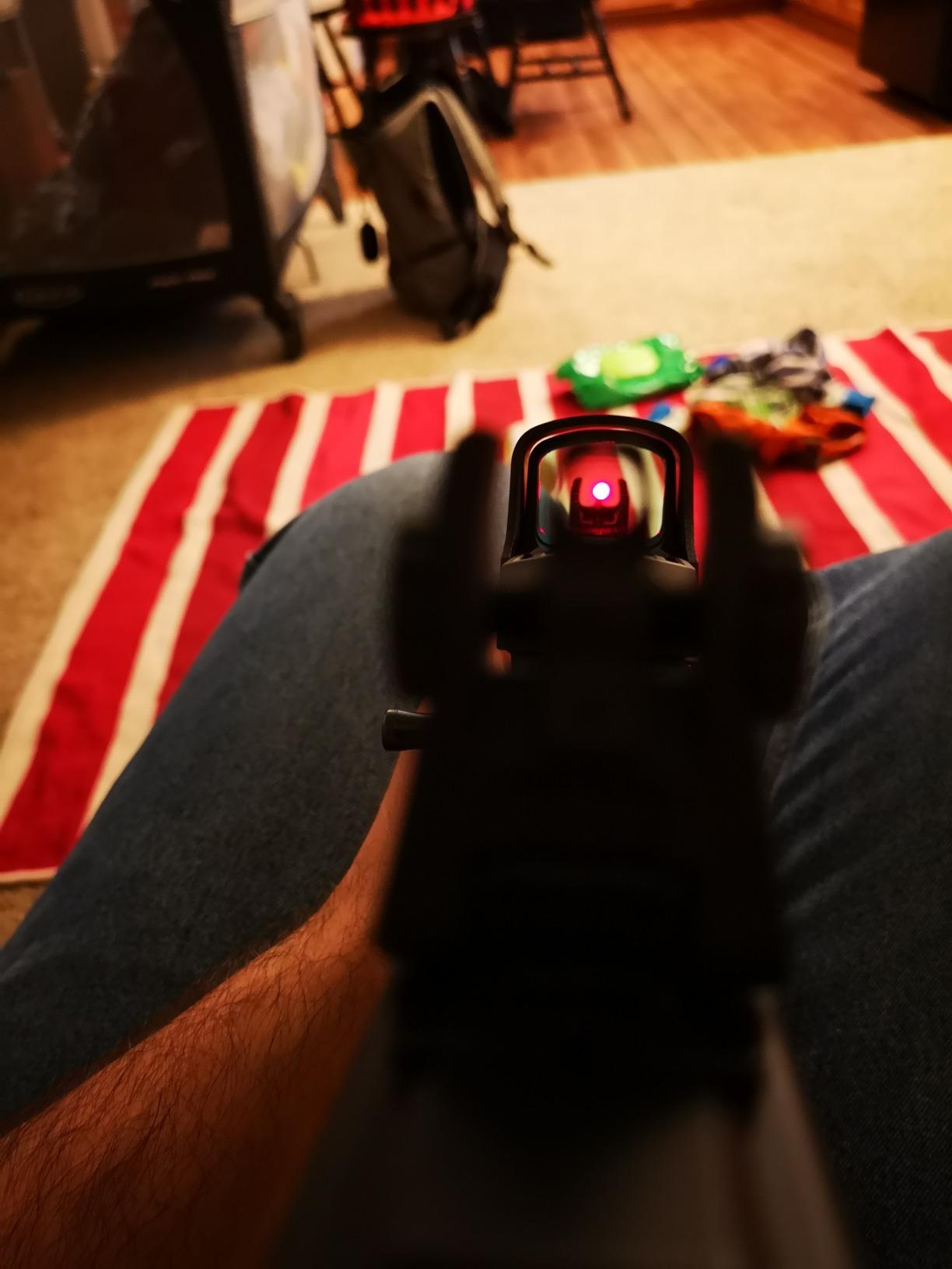 HOLOSUN 510C Multi-Reticle 2 MOA Dot & 65 MOA Circle Open Reflex Sight - Solar FailSafe Shake-Awake, 12 Settings - Red/Green Reticle customer photo 1