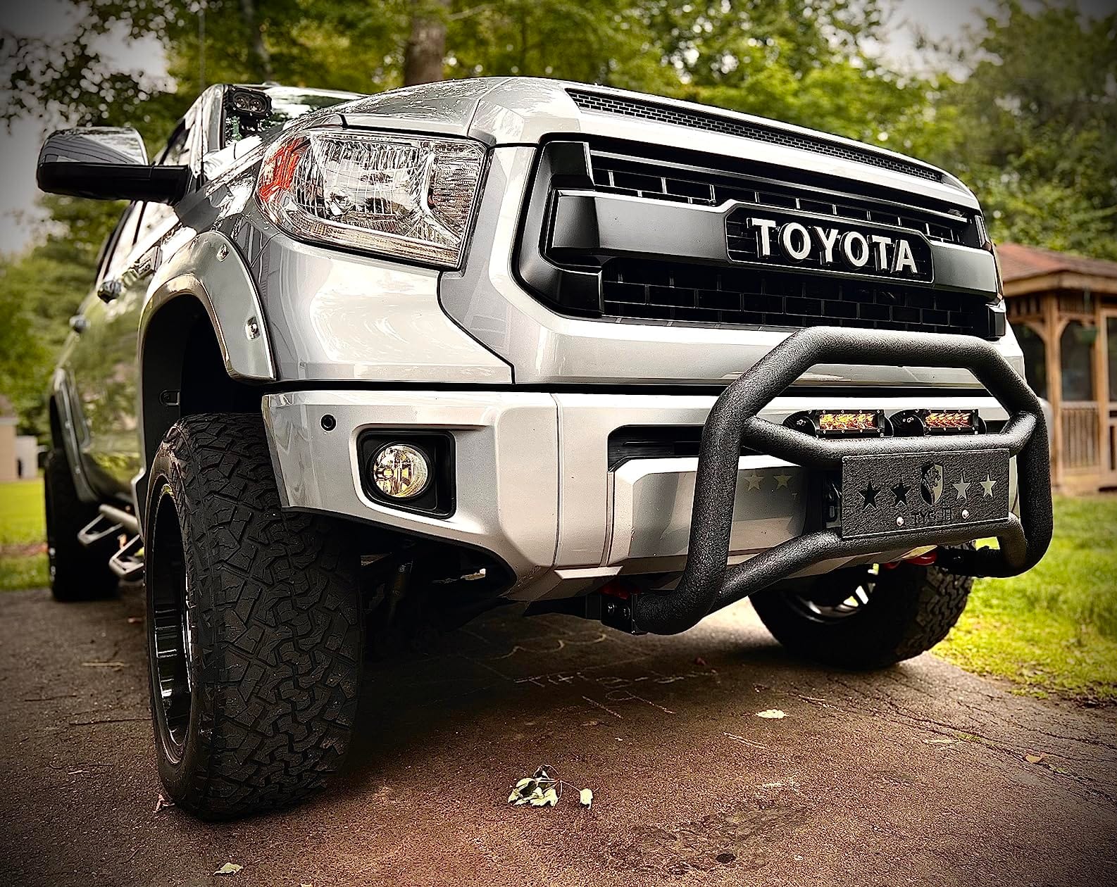 Tyger Auto TG-GD6T60038 Front Bumper Guard Compatible with 2007-2021 Tundra | Textured Black | Light Mount | Bull Bar customer photo 2