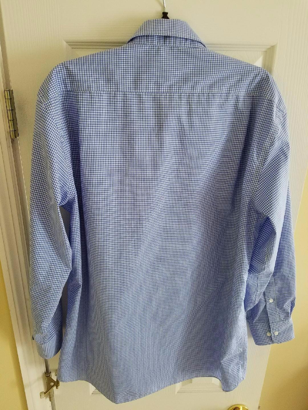 Men's Regular Fit Non Iron Gingham Dress Shirt - Amazon Exclusive customer photo 2