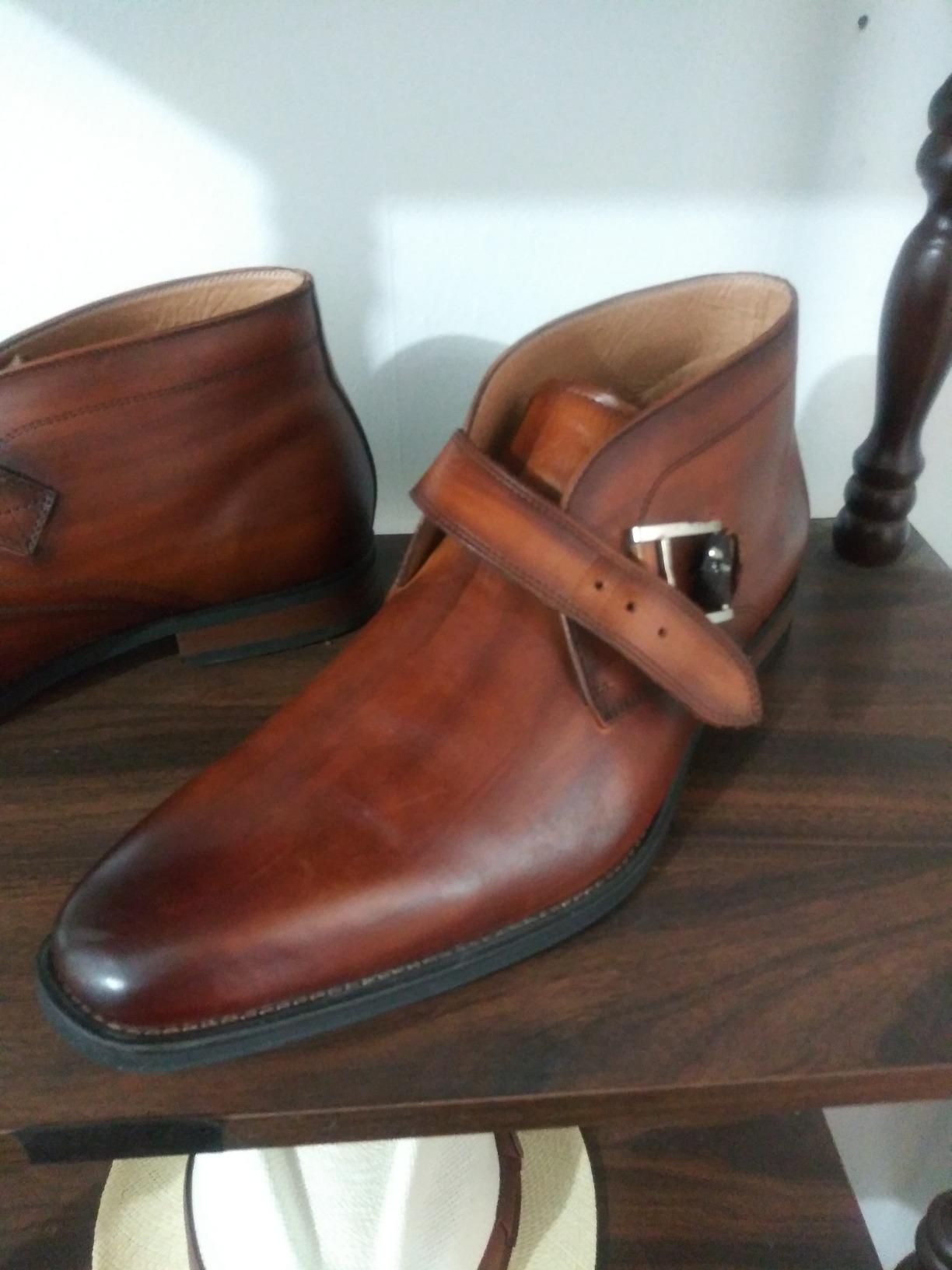 Brown Leather Slip-On Loafers for Men by La Milano customer photo 2