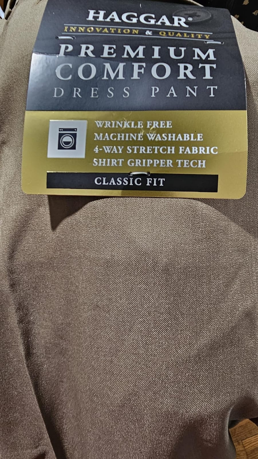 Haggar Men's Classic Fit Premium Comfort Dress Pant customer photo 2