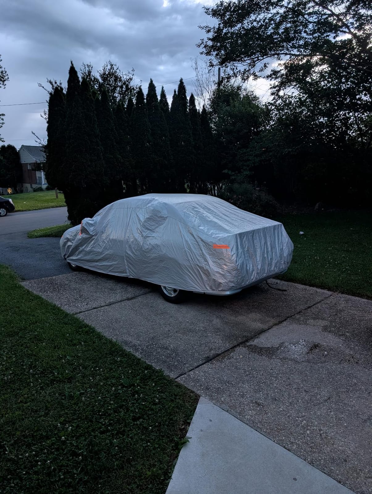 Kayme Sedan Car Cover See Vehicle Size Chart for Accurate Fit, Size A4 | 100% Waterproof All Weather Heavy Duty. Protects Against Sun, Rain, Snow, Dust. Soft Cotton. Driver Door Zipper, Storage Bag customer photo 2