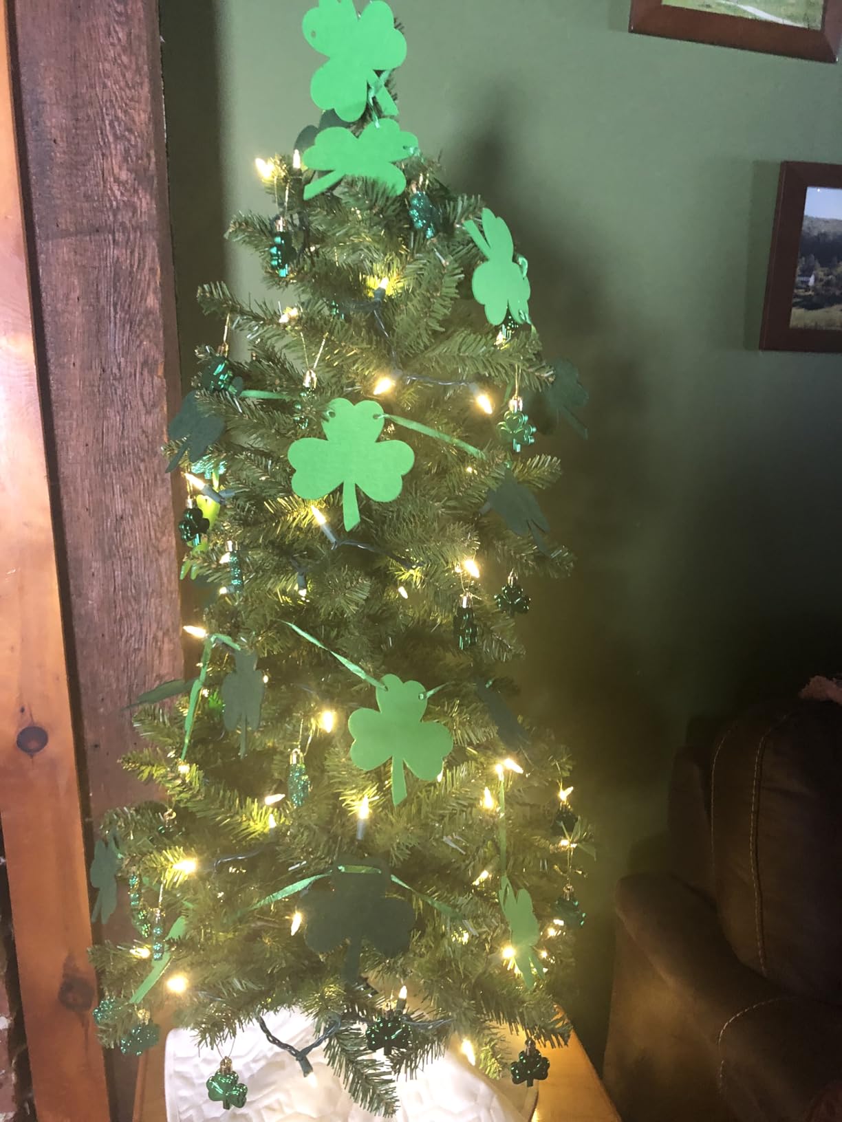 National Tree Company 4ft Unlit Kingswood Fir Mini Slim Christmas Tree | 269 Tips, Includes Stand, Artificial, Green customer photo 1