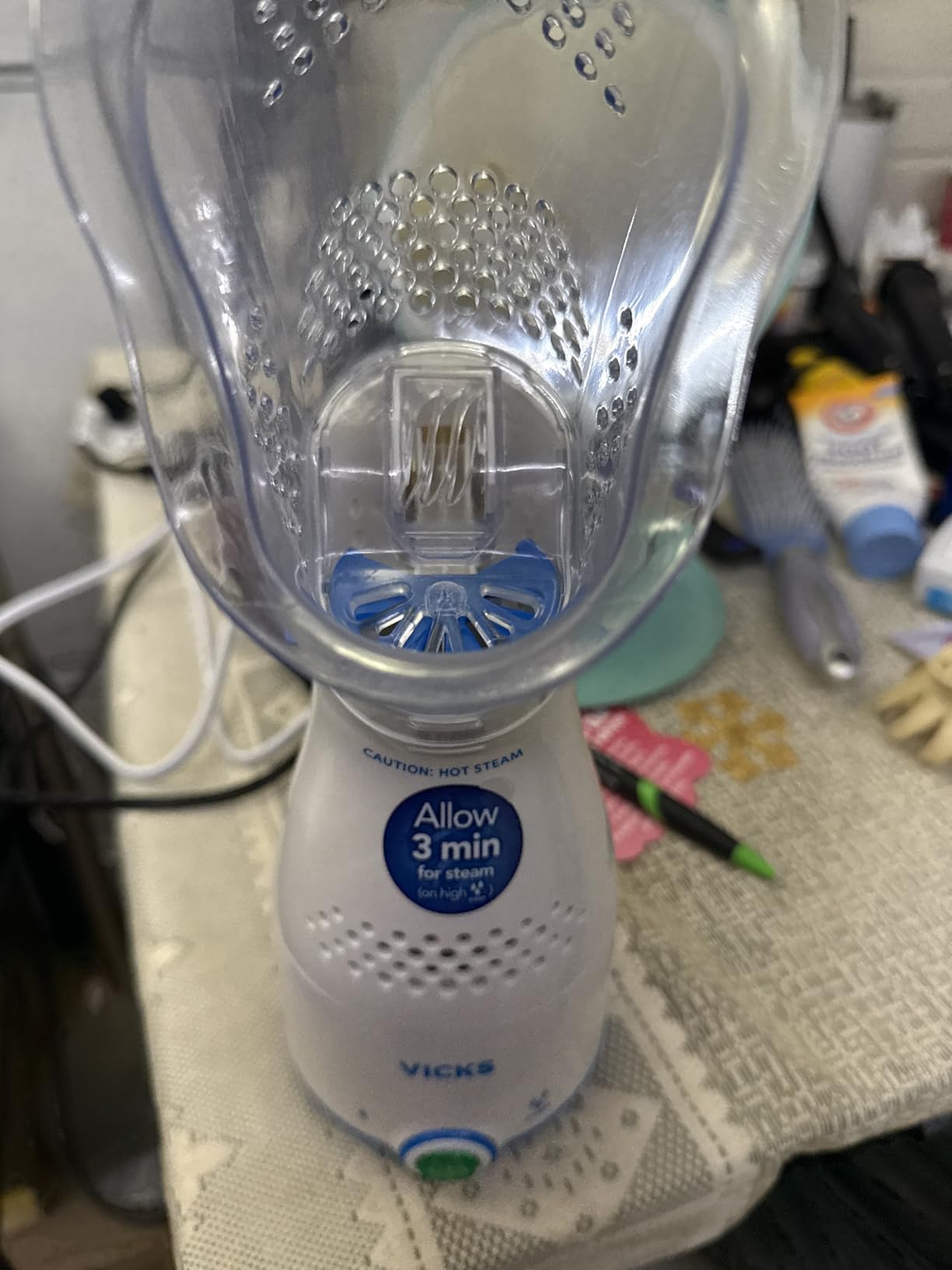 Vicks Sinus Inhaler for Sinus Relief, Works with VapoPads (1 Included) | Plug-in Non-Medicated Steam Inhaler for Allergies, Congestion & Colds, Vocal Steamer, Soothes Nasal & Throat Passages customer photo 1