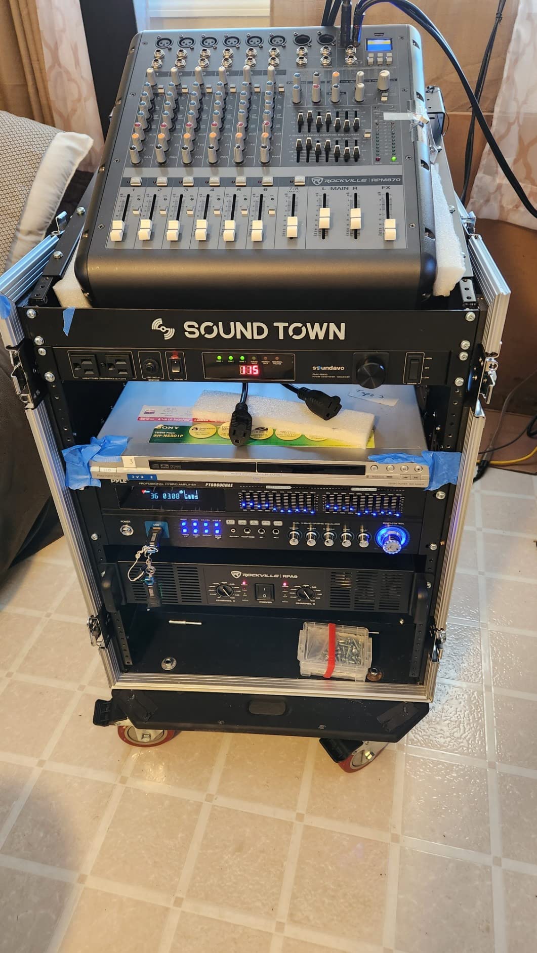 Rockville RPM870 8-Channel 6000W Powered Mixer with USB Bluetooth FX customer photo 1