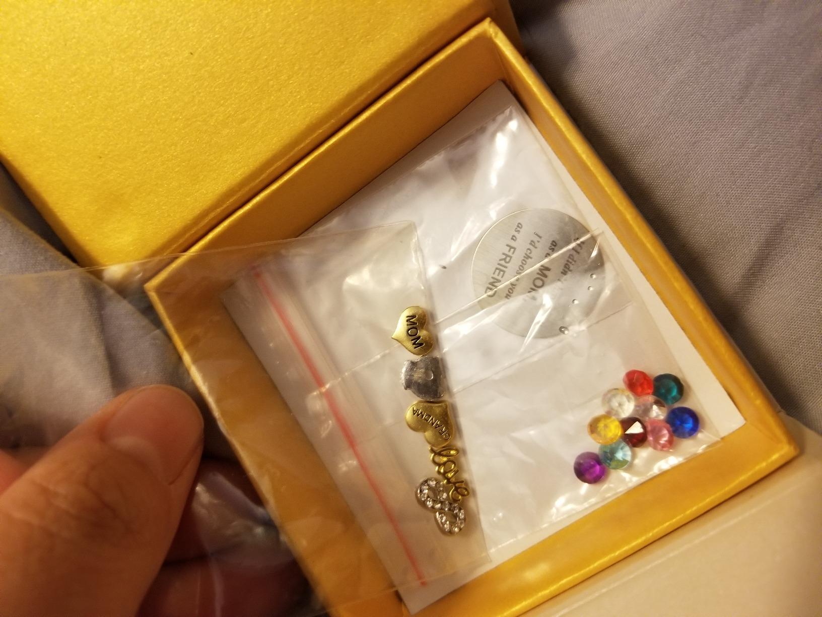 Best Gift Floating Charm Living Memory Lockets with Birthstone customer photo 2