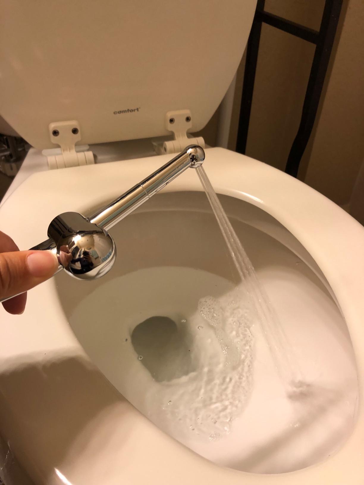 Brondell Hand Held Bidet Sprayer for Toilet: Brondell CleanSpa Advanced Bidet Attachment, Precision Pressure Control Jet Spray, Ergonomic Handheld Bidet for Toilet, Toilet Water Sprayer & Hose Set customer photo 1