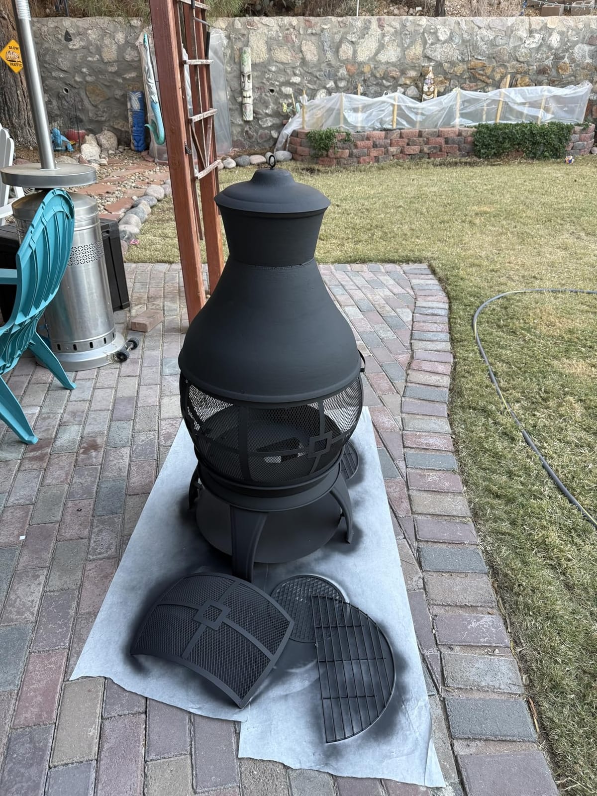 BALI OUTDOORS Chiminea Outdoor Fireplace customer photo 1