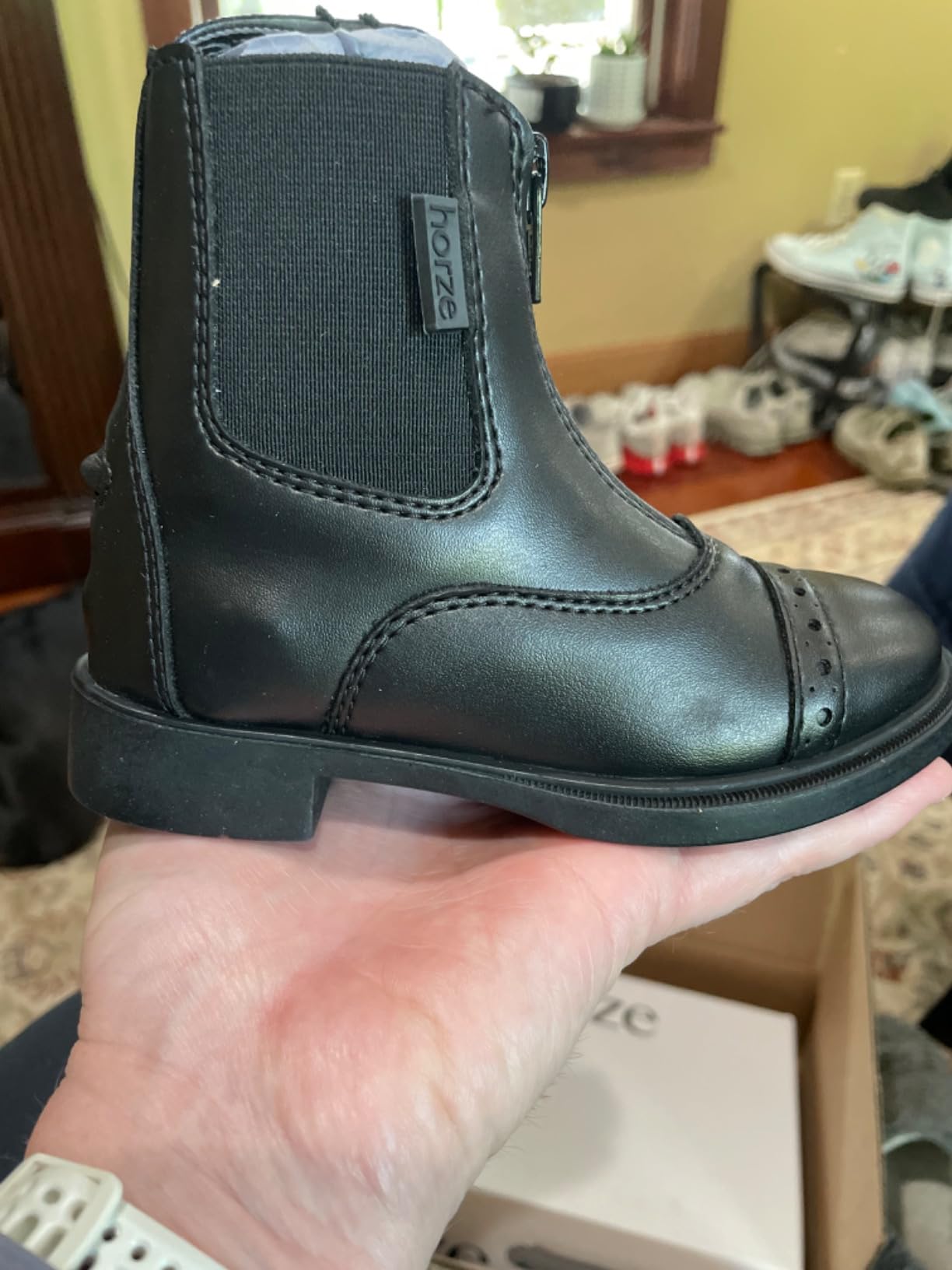 HORZE Wexford Womens' Paddock Boots Synthetic Leather Zip Design Footwear customer photo 1