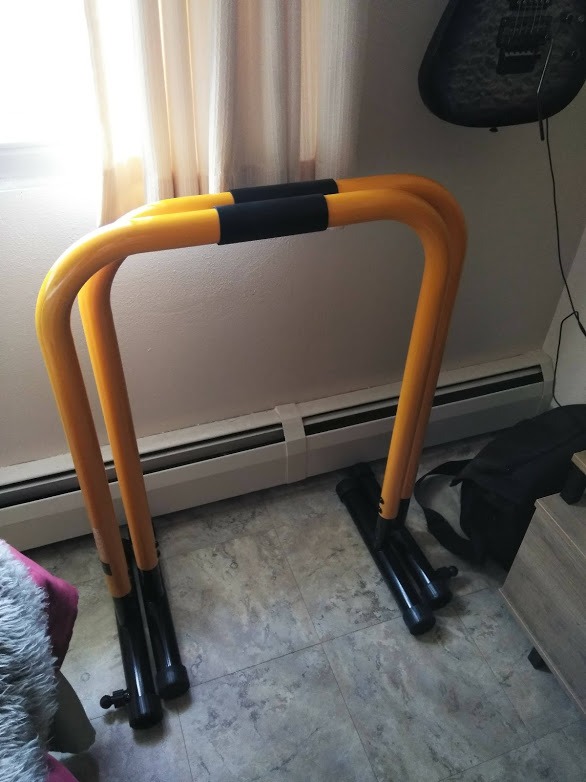 ProsourceFit Dip Stand Station, Heavy Duty Ultimate Body Press Bar with Safety Connector for Tricep Dips customer photo 2