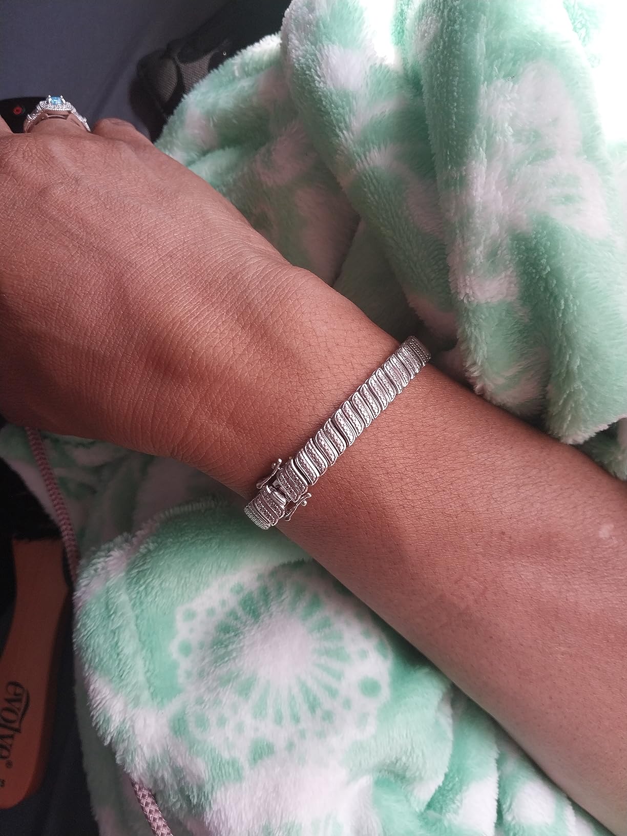 1/4 Cttw Diamond S Link Tennis Bracelet for Women in 925 Sterling Silver Color I-J/Clarity I2-I3 customer photo 2