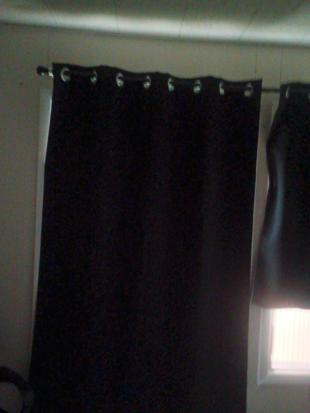 NICETOWN Thermal Insulated 100% Blackout Curtains, Noise Reducing Performance Slider Curtain Panel with Black Lining, Full Light Blocking Patio Door Drapery (1 PC, 100-inch x 84-inch, Biscotti Beige) customer photo 1