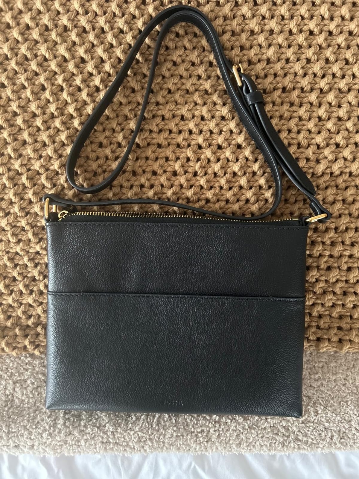 Fossil Women's Harper Leather Small Flap Crossbody Purse Handbag for Women customer photo 2