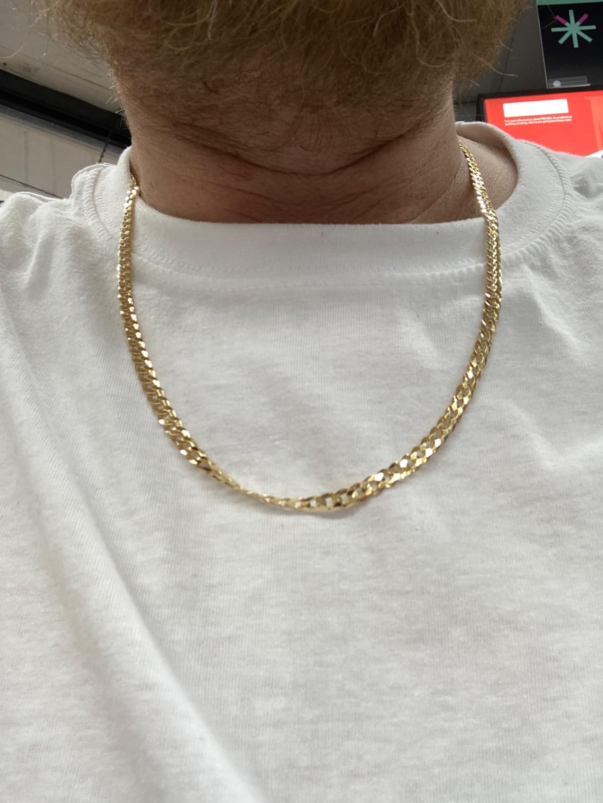 Miabella 18K Gold Plated 925 Sterling Silver Cuban Link Chain Men Women | 5mm, Italian, Solid Curb Chain, Diamond-Cut, Fine Jewelry, Made in Italy customer photo 2