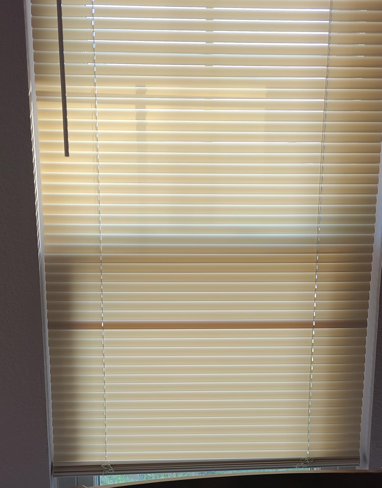 Cordless Light Filtering GII Morningstar Window Blind, 28 x 64 in, White | Cordless Lift and Light-Filtering Control: Slat-Based Blind Construction with Adjustable Light Control customer photo 2