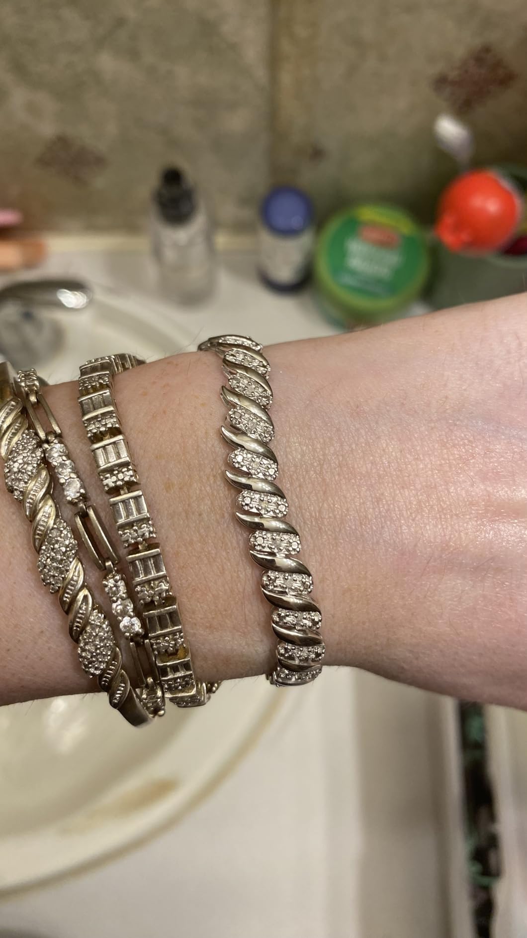 Natalia Drake 1/4 Cttw Wave Link Diamond Tennis Bracelet for Women in 925 Sterling Silver Color I-J/Clarity I2-I3 customer photo 1