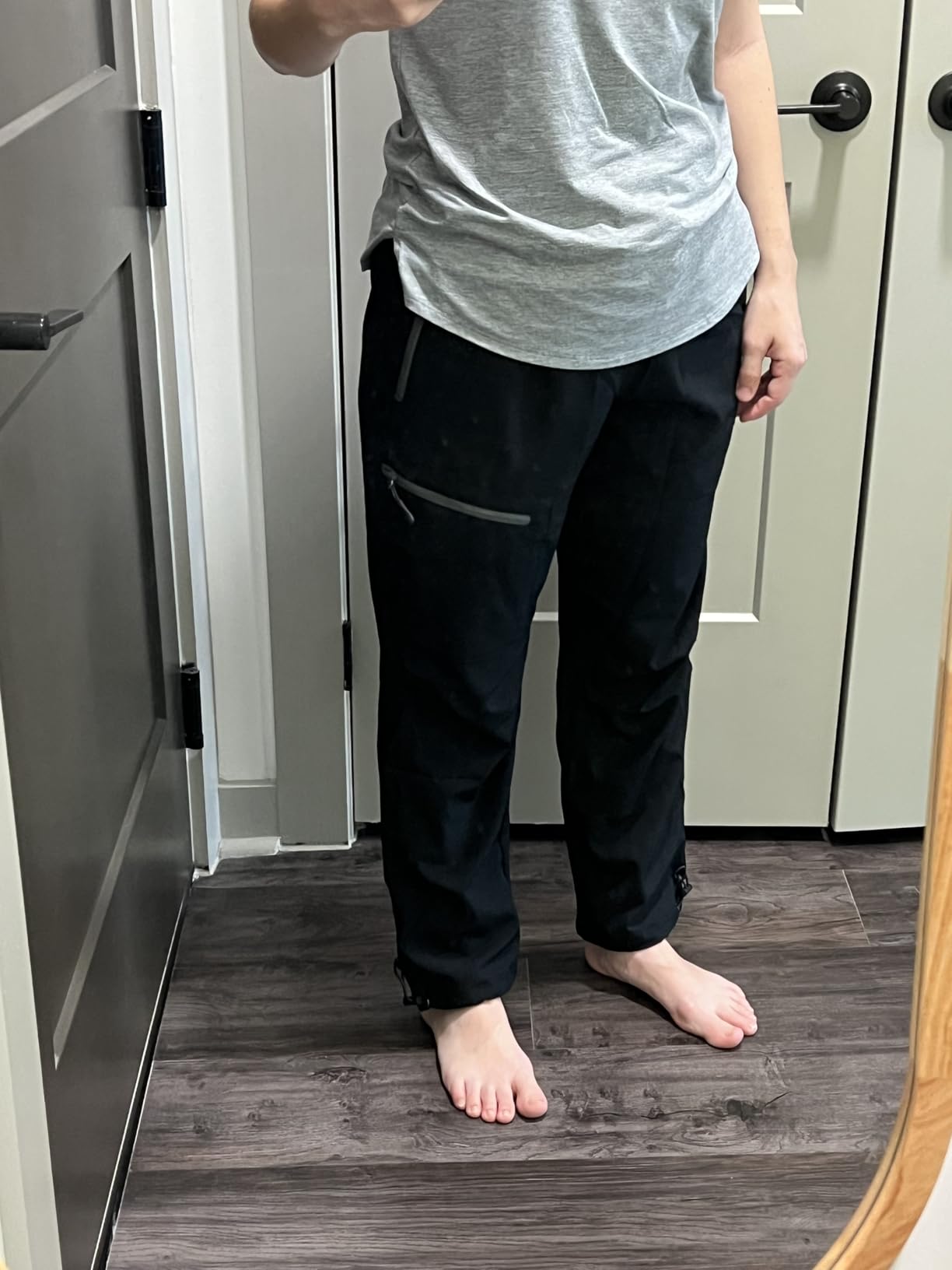 baleaf Women's Hiking Pants Quick Dry Lightweight Water Resistant Elastic Waist Cargo Pants for All Seasons customer photo 2