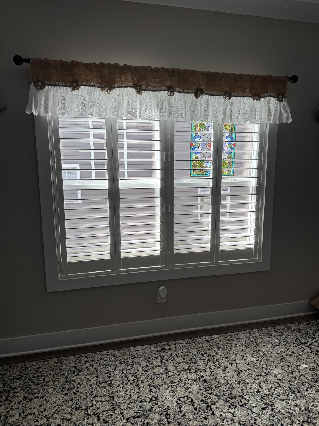 Suncraft Shutters -Plantation Shutters -Custom Made Window Blinds - No Front Tilt Rod - Easy DIY Installation - Interior Plantation Shutters -Privacy Blinds for Kitchen, Bath, Bedroom customer photo 1