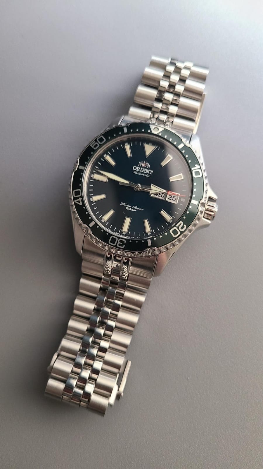Orient Men's Kamasu Stainless Steel Automatic Diving Watch with Sapphire Crystal customer photo 2