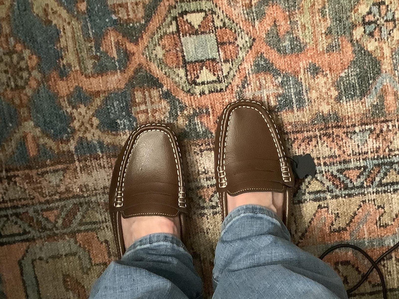 Women's Classic Comfort Leather Penny Loafers Casual Slip-Ons Lightweight Walking Flats Driving Mocs Boat Shoes customer photo 1