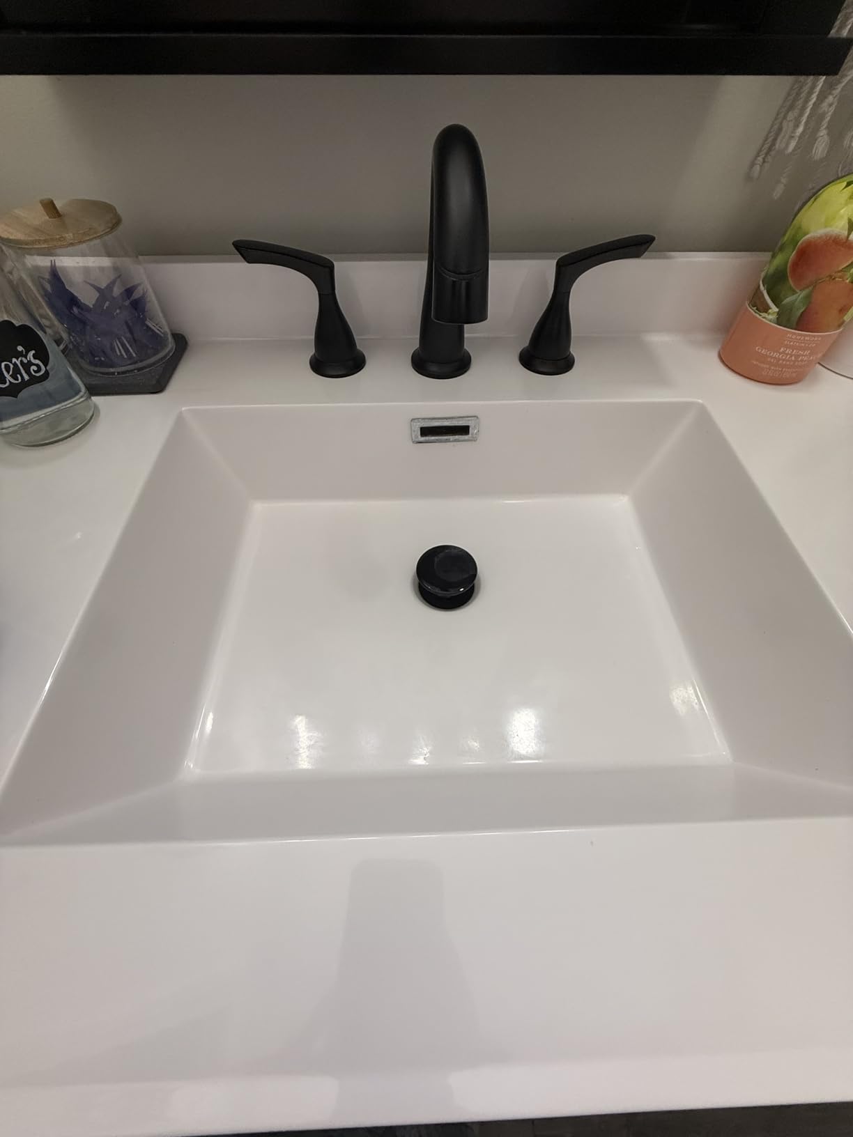 Delta Broadmoor Brushed Nickel Bathroom Faucet with Sprayer, 8 Inch 3 Hole Widespread Bathroom Sink Faucet with Pull Out Sprayer, Push-Pop Drain, SpotShield Stainless 35765LF-SPPD customer photo 1