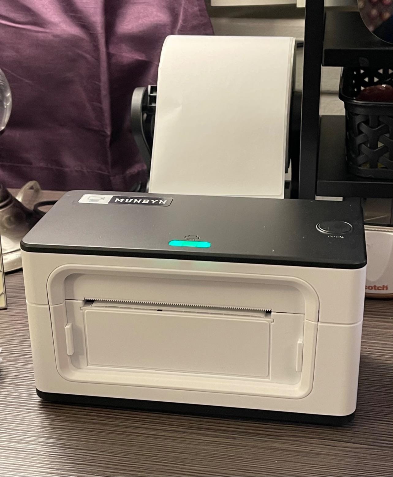 MUNBYN RealWriter 941 Bluetooth USB 4x6 Shipping Thermal Label Printer | USB & Bluetooth, Compatible with macOS & Windows, Supports Amazon Shopify USPS, Small Business & Home Use White customer photo 2