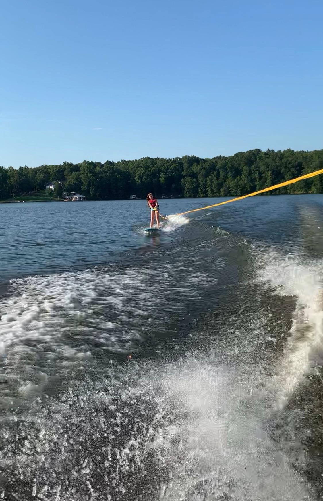 You Got This 260 Board and Handle Combo with EVA Foam Padding, All-in-One Kneeboard, Wakeboard, Wakeskate, and Wakesurf Board for Kids, Teens, and Adults, 51.7