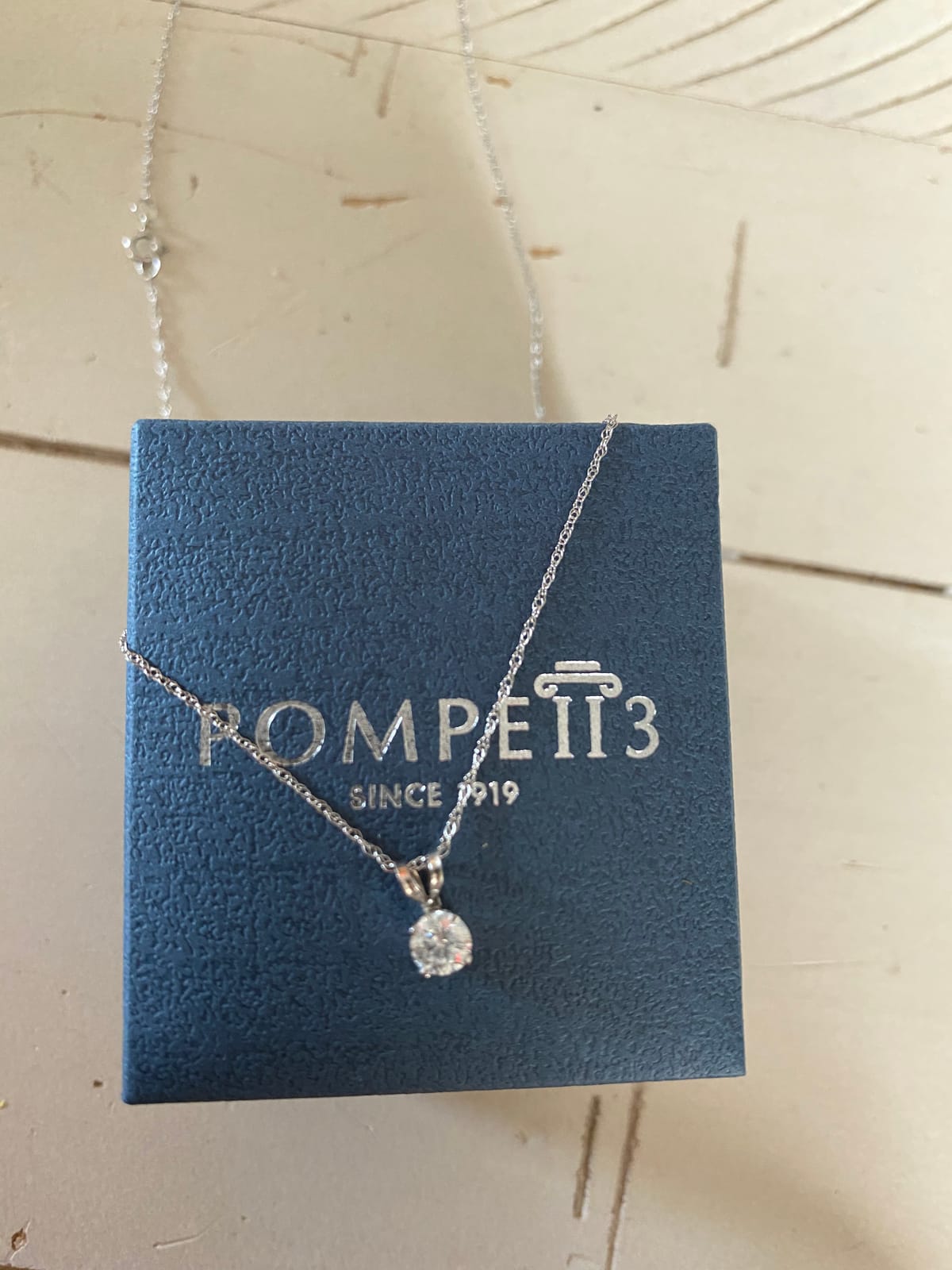 Pompeii 1/3 Ct Diamond Solitaire Pendant Necklace in 14k White Or Yellow Gold customer photo 1