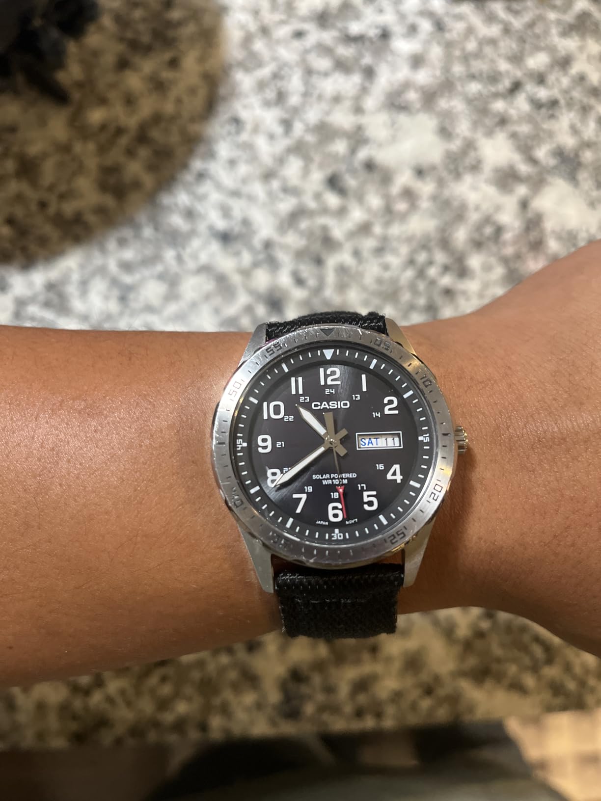 Casio MTPS120L Series Unisex Analog Watch - 100M WR, Stainless Steel Case, Military Styling, Solar Powered customer photo 1