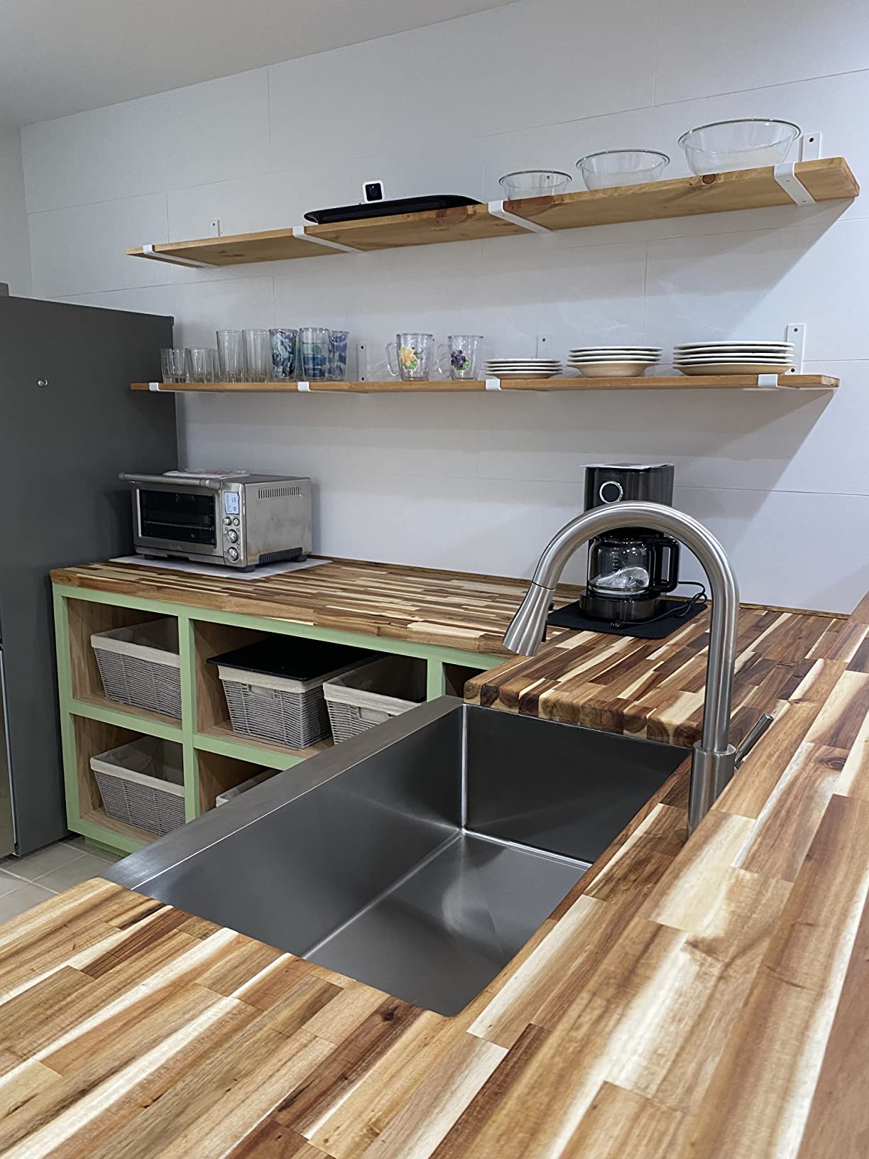 Comllen 33 Inch Farmhouse Sink, Stainless Steel Single Bowl Farm Sinks 16 Gauge 9 Inch Deep, Handmade Undermount Apron Front Kitchen Sink customer photo 2