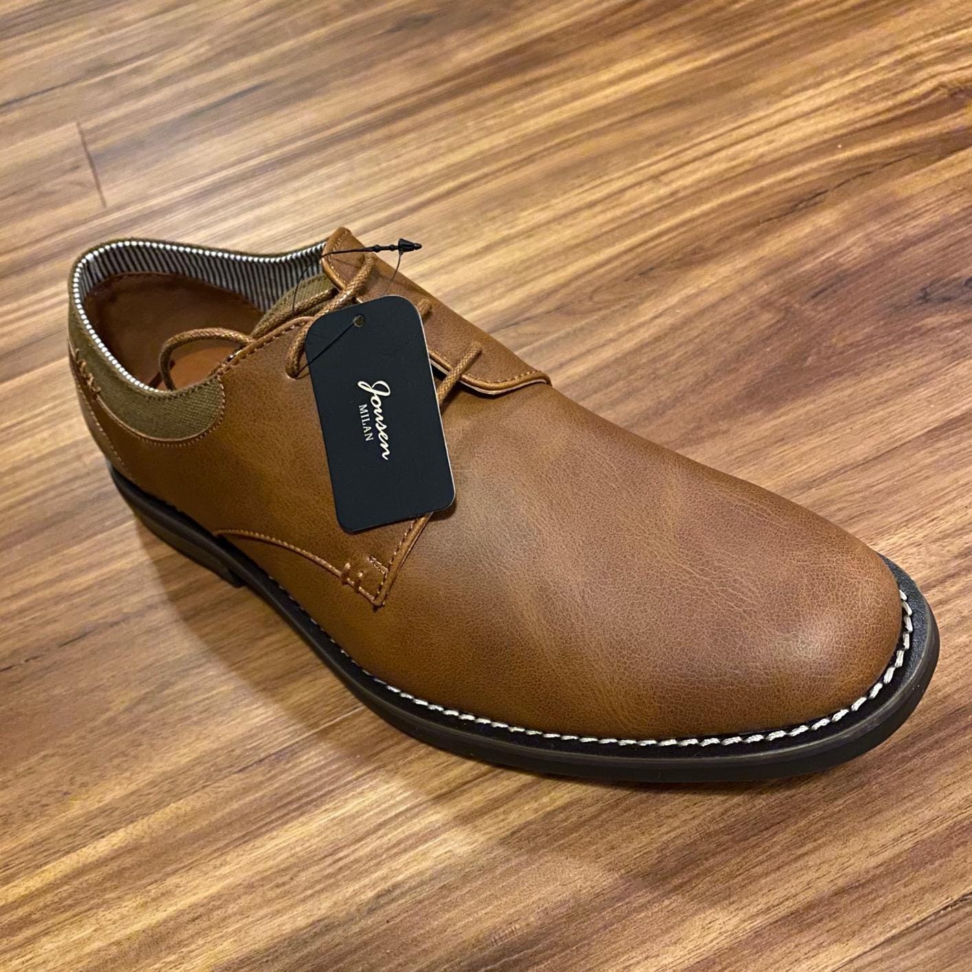 Jousen Men's Casual Dress Shoes Retro Oxfords Business Comfort Formal Shoes customer photo 1