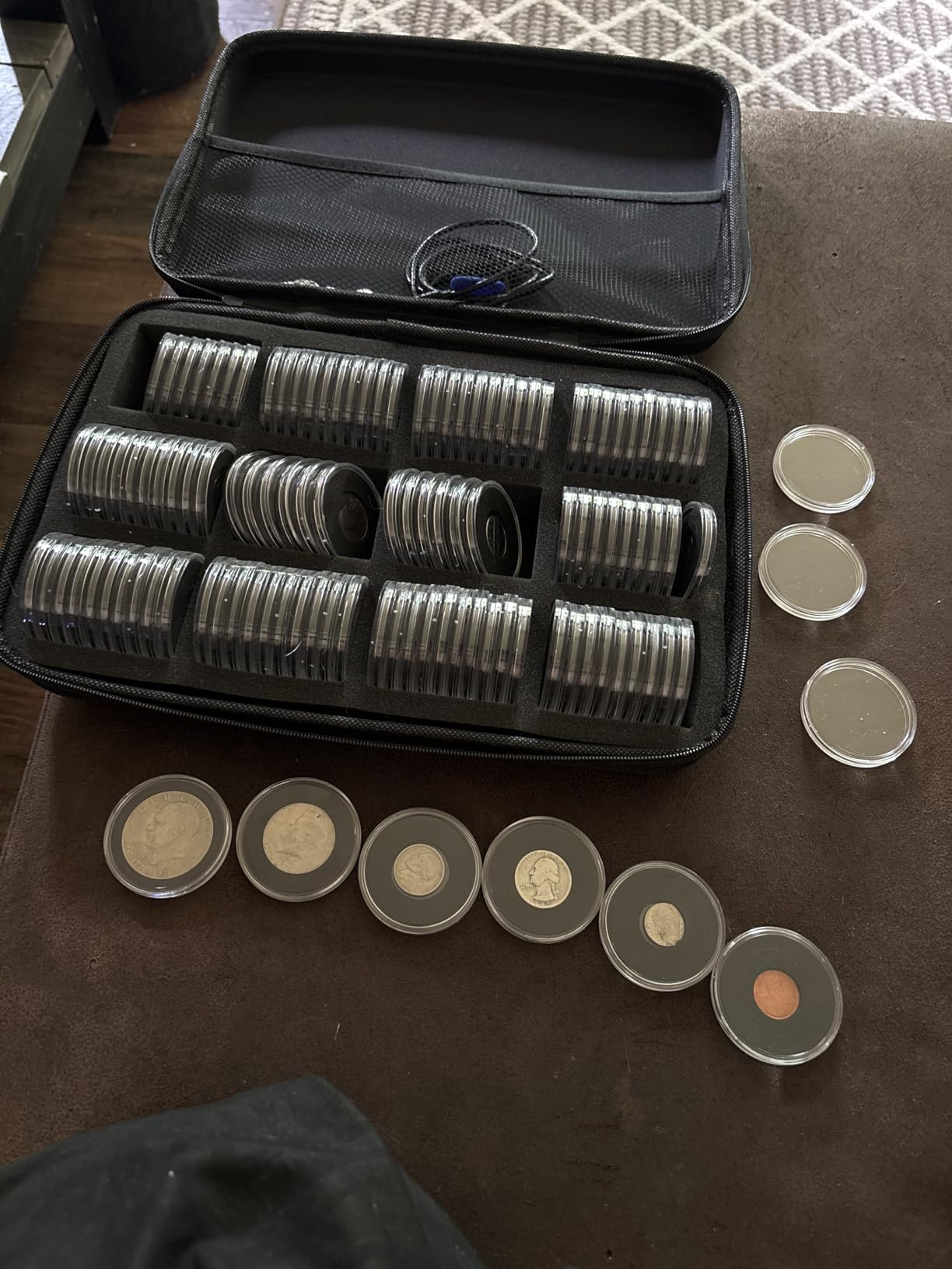 SPLF 100 Pieces 30mm Coin Capsules and 5 Sizes (17/20/25/27/30mm) Protect Gasket Coin Holder Case with Plastic Storage Organizer Box for Collection Supplies customer photo 1