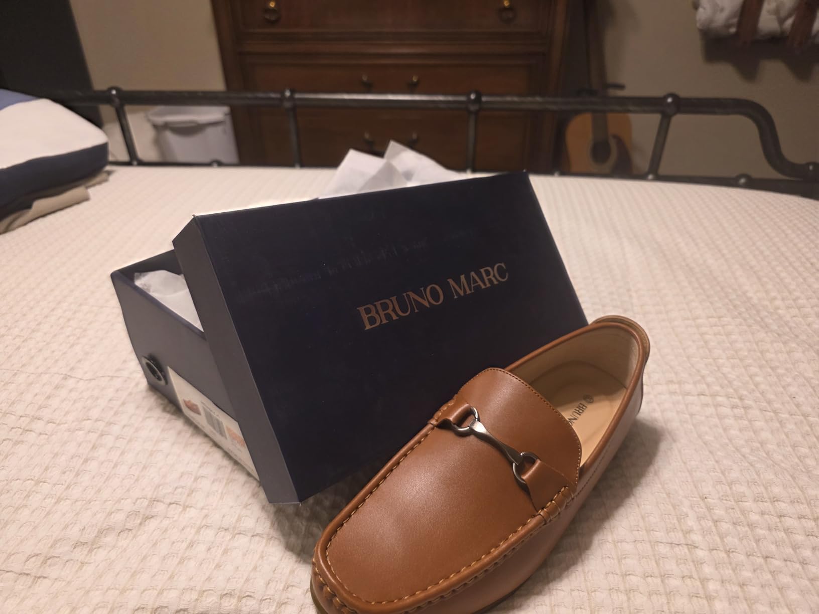 Bruno Marc Men's Dress Loafers Slip on Driving Shoes | Metal Bit Comfortable Casual Footwear Formal Business Office Daily customer photo 2