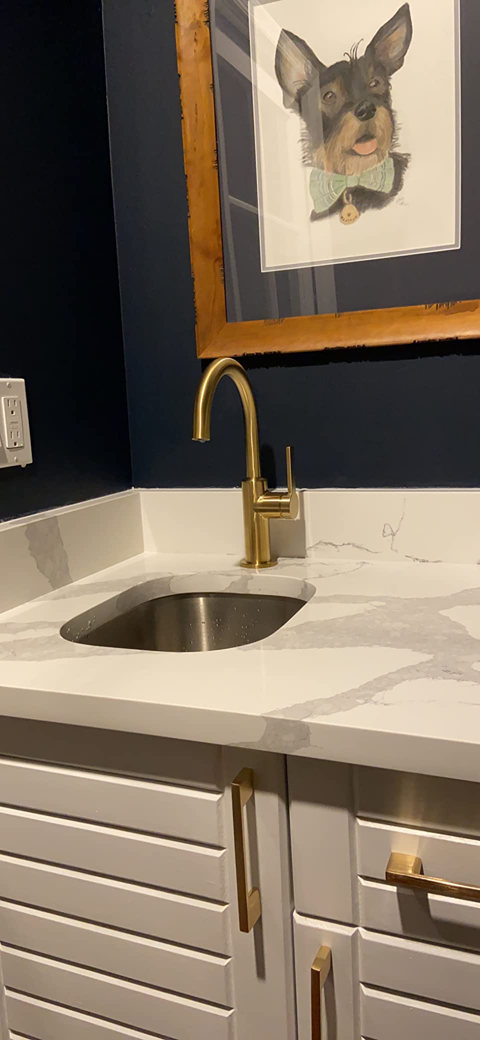 KRAUS Oletto Single Handle Kitchen Bar Faucet in Spot Free Stainless Steel, KPF-2822SFS customer photo 1