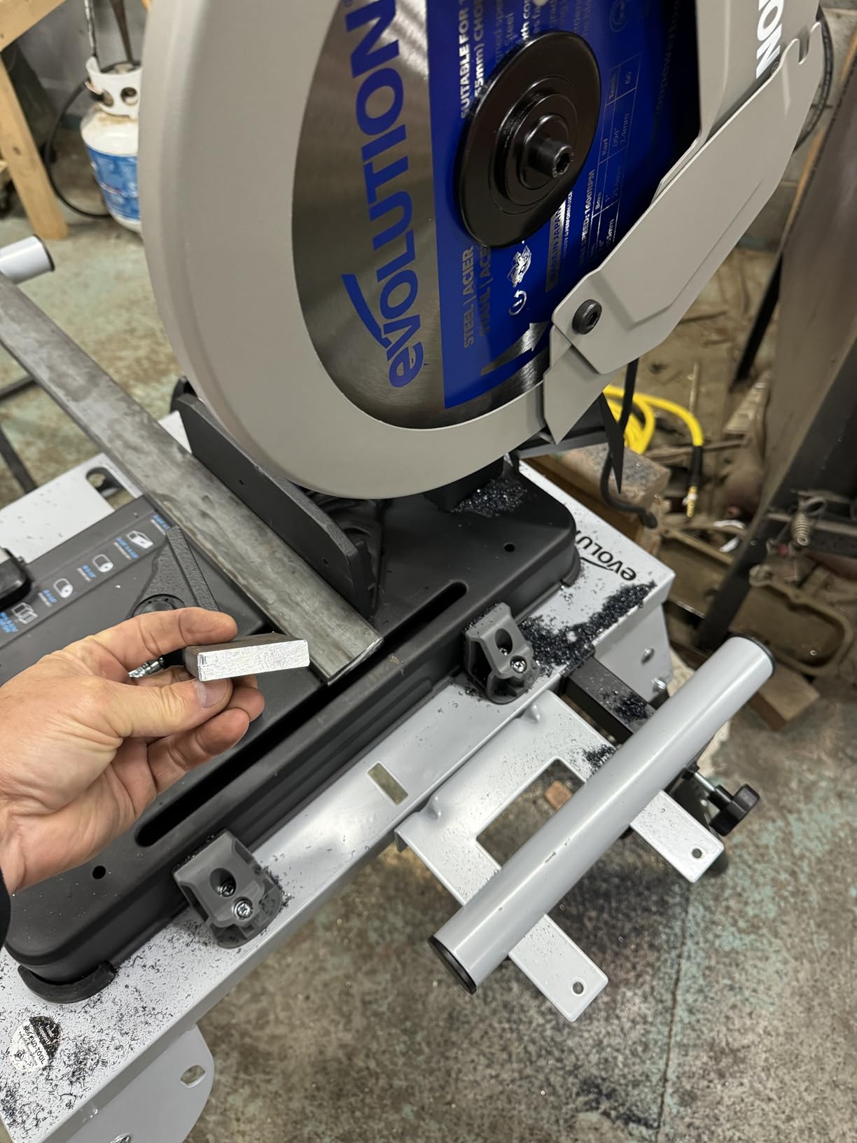 Evolution S355CPSL Heavy Duty 14 Inch Metal Cutting Chop Saw with Carbide-Tipped Blade, Dry Cut, Miter 45 Degree customer photo 2