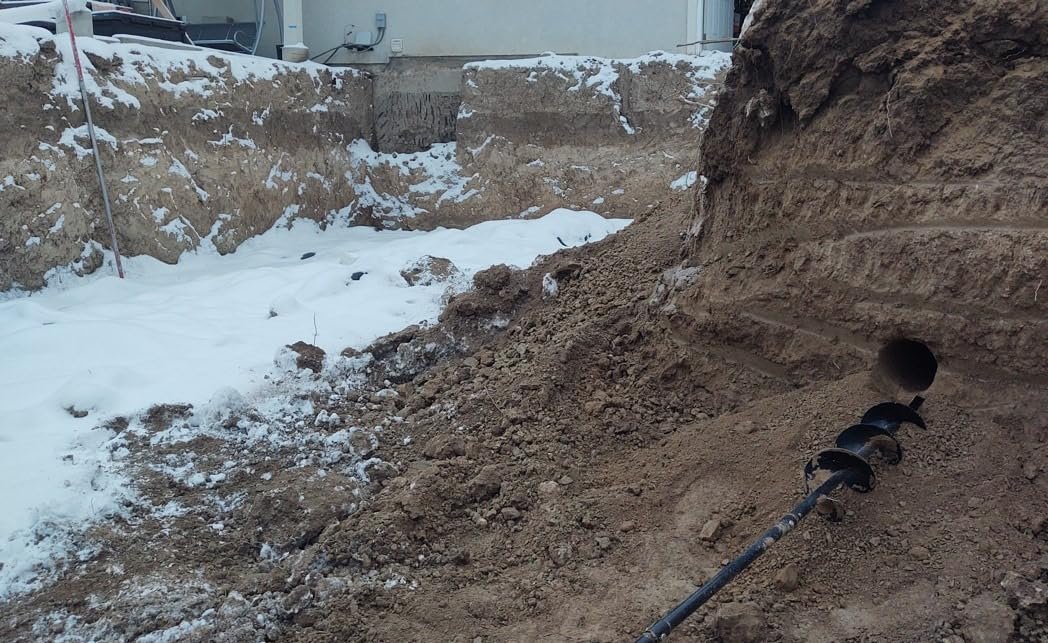 XtremepowerUS 1500W Electric Post Hole Digger Earth Auger Dig Hole Fence Post Hole Digging, Tree Planting with 6