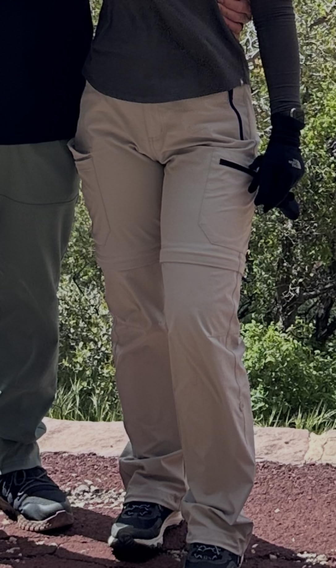 Wespornow Women's Convertible Hiking Pants Zip-Off | Lightweight, Breathable, Quick-Dry, Water-Resistant, Roll-up & Adjustable Cuffs customer photo 2