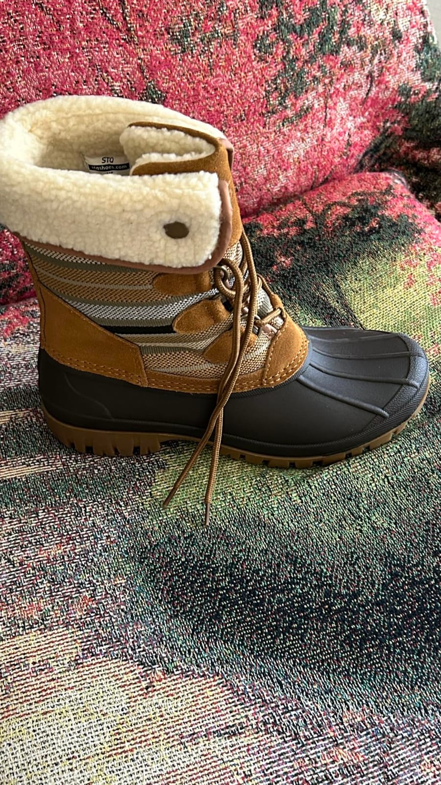 STQ Womens Winter Duck Boots Waterproof Cold Weather Snow Boots | Insulated, Warm, Outdoor, Everyday Wear customer photo 1