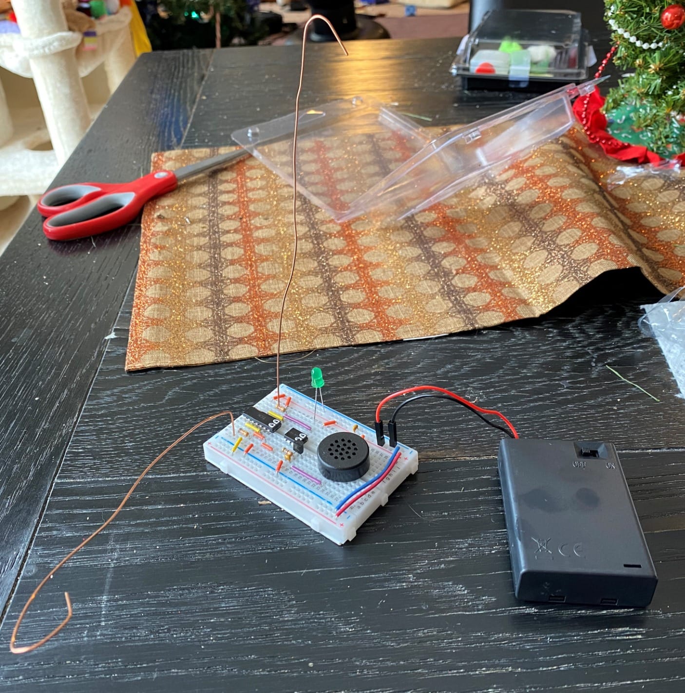 MicroKits Theremin Electronics Kit: Make Your Own Electric Field Instrument | Educational Electronic Music STEAM/STEM Kits for Kids or Grown Ups | No Tools Needed Easy to Build Breadboard Kit customer photo 2